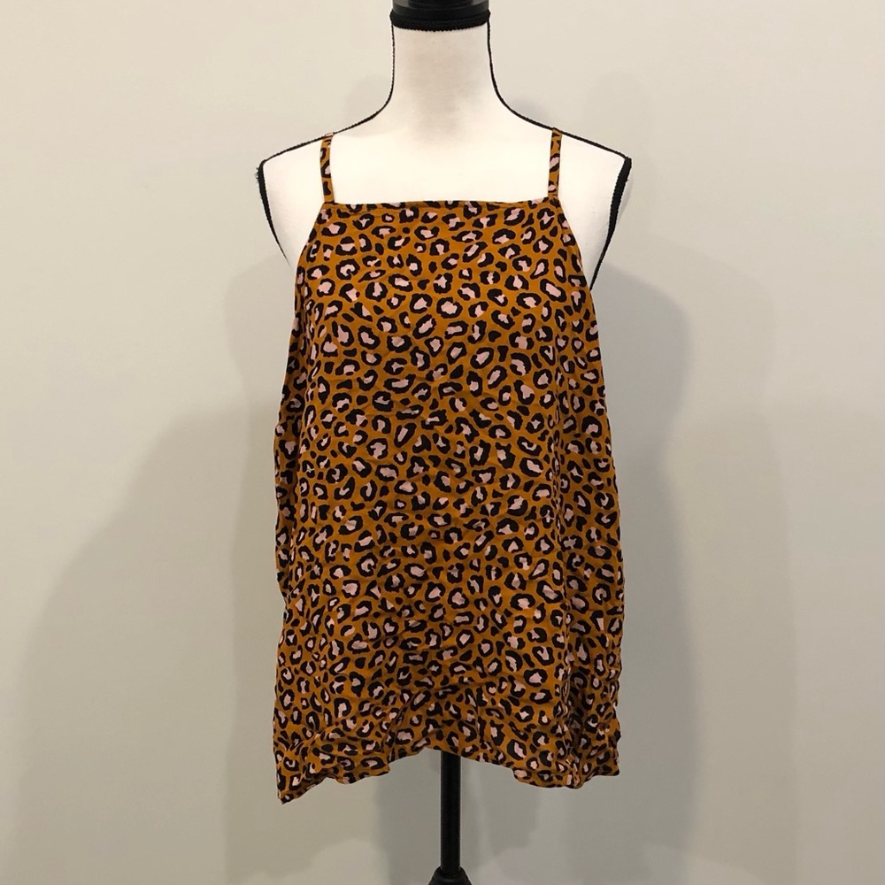 Old Navy Animal Print Halter Tank